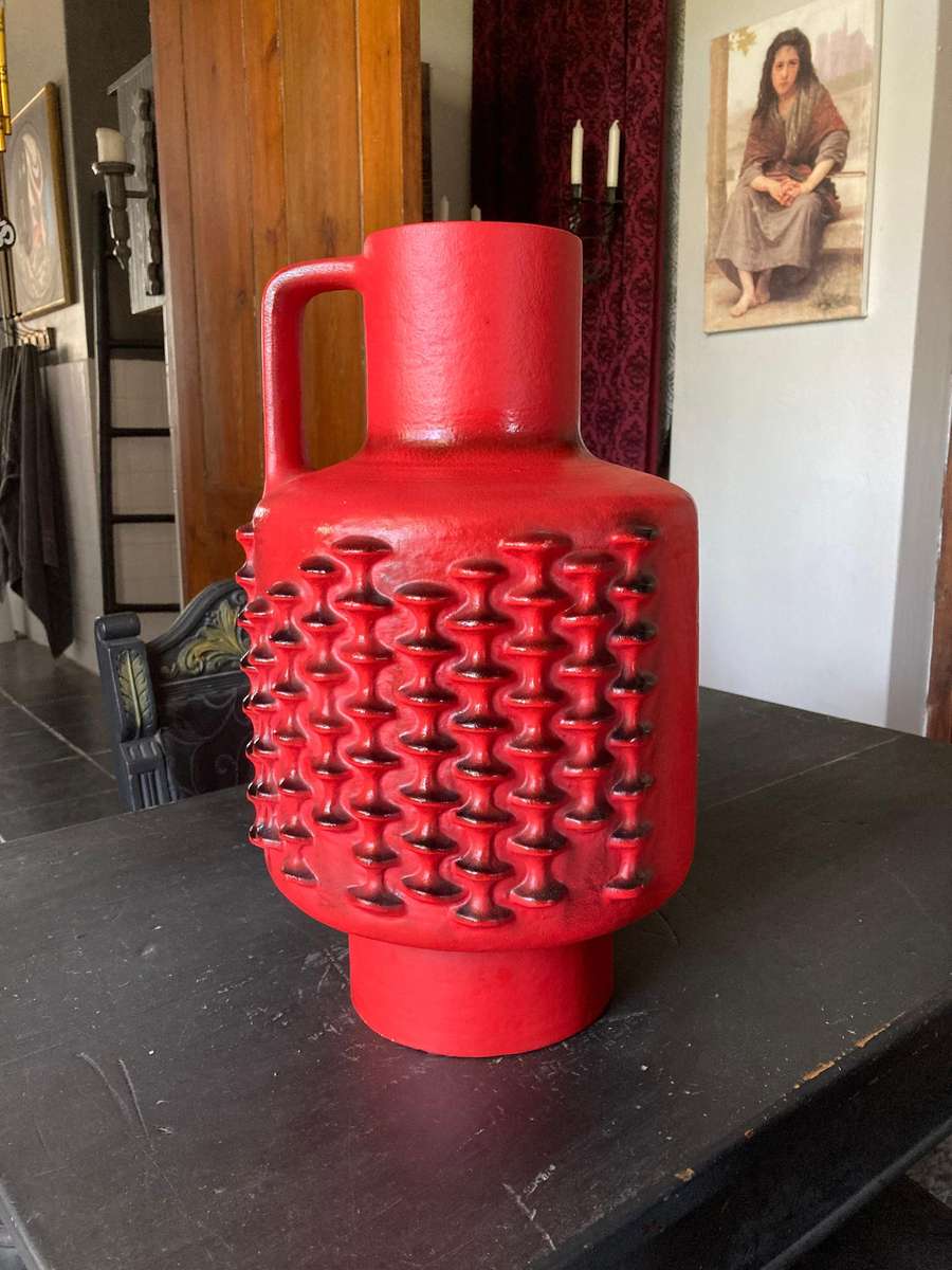 VERY LARGE WEST GERMAN VASE 1950S ( 45CM TALL )