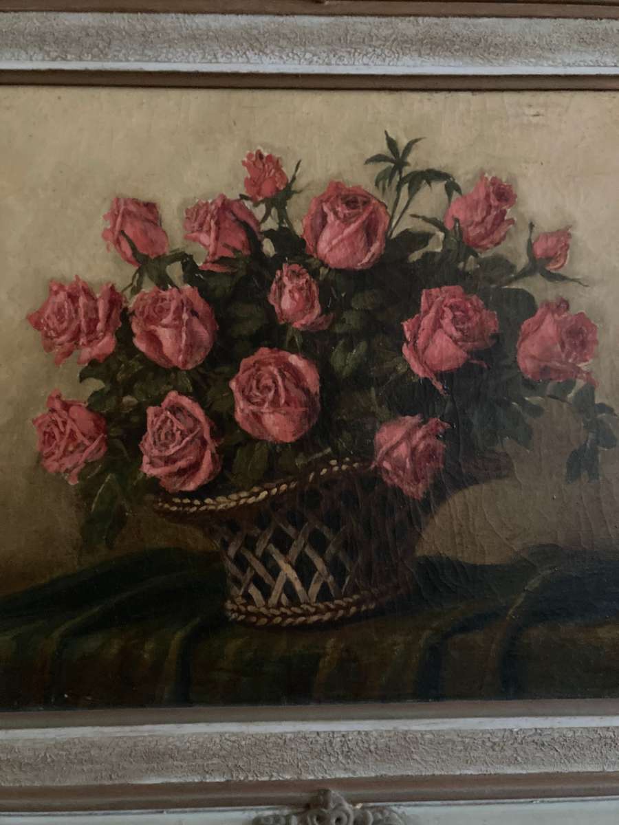 ANTIQUE OIL PAINTING IN ORNATE FRAME