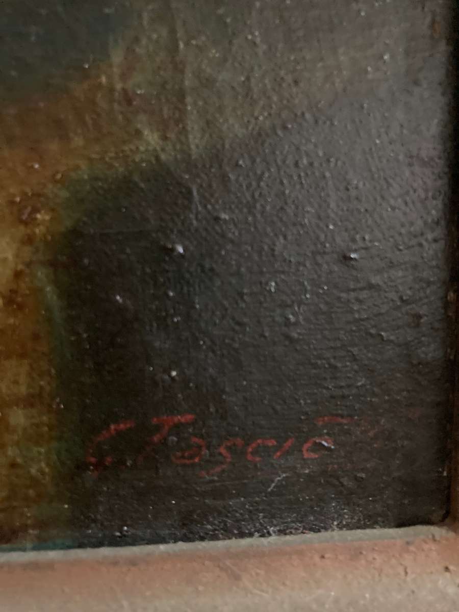 ANTIQUE OIL PAINTING IN ORNATE FRAME