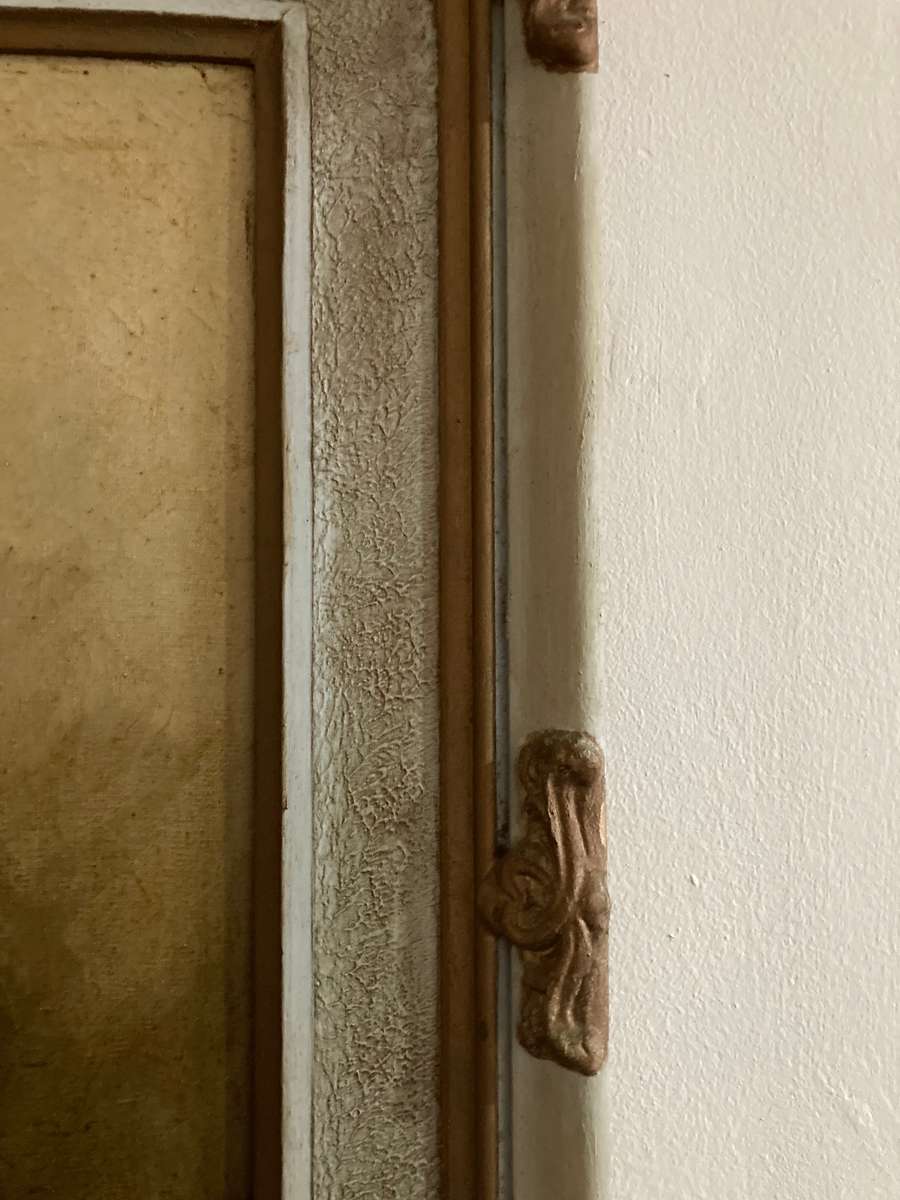 ANTIQUE OIL PAINTING IN ORNATE FRAME