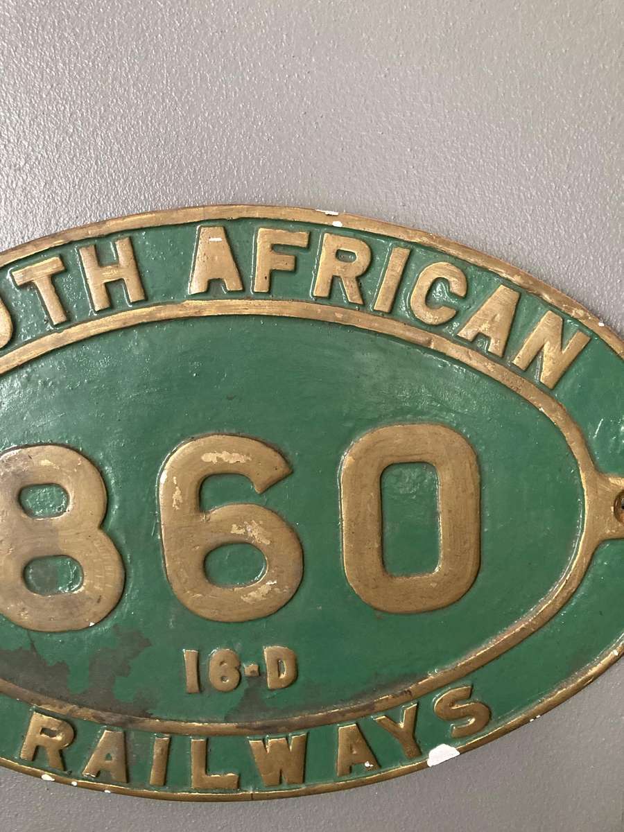 LOCOMOTIVE NUMBER PLATE ( REPRODUCTION)