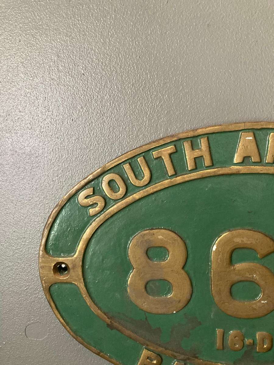 LOCOMOTIVE NUMBER PLATE ( REPRODUCTION)