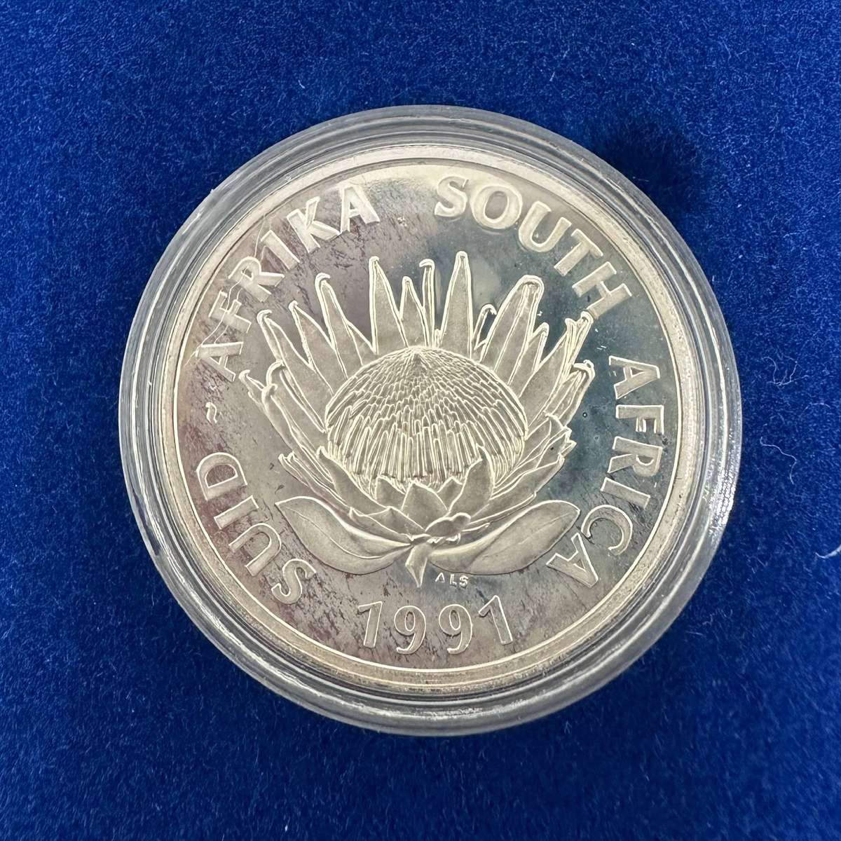 1991 South African Silver R1 Protea - Nursing