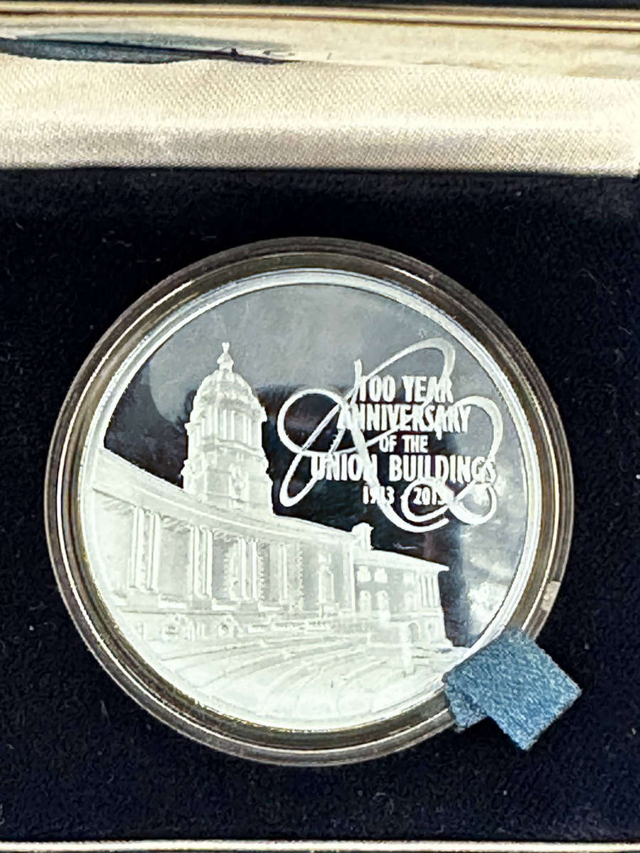 2013 100 Year Anniversary of the Union Buildings Silver Proof R2