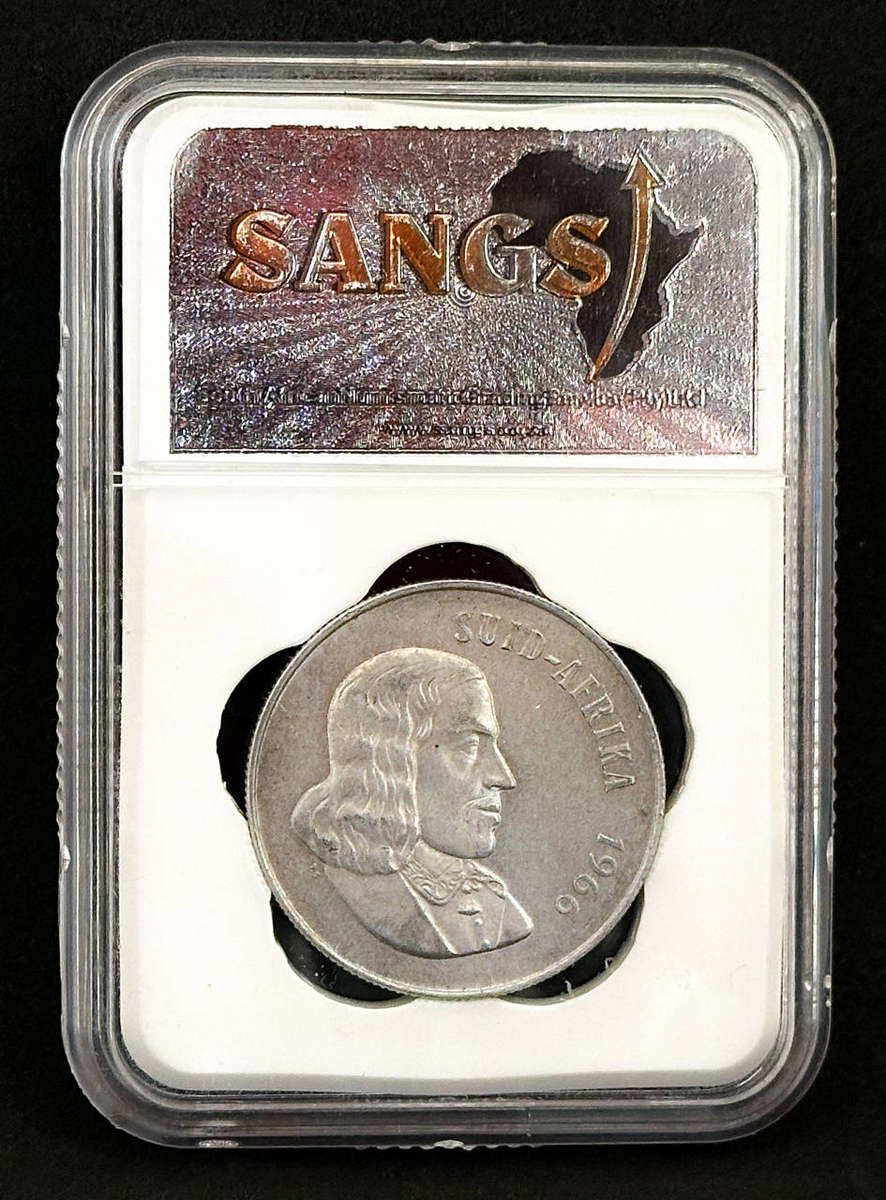 Uncirculated 1966 Silver Tagged Ear R1 - Graded MS61