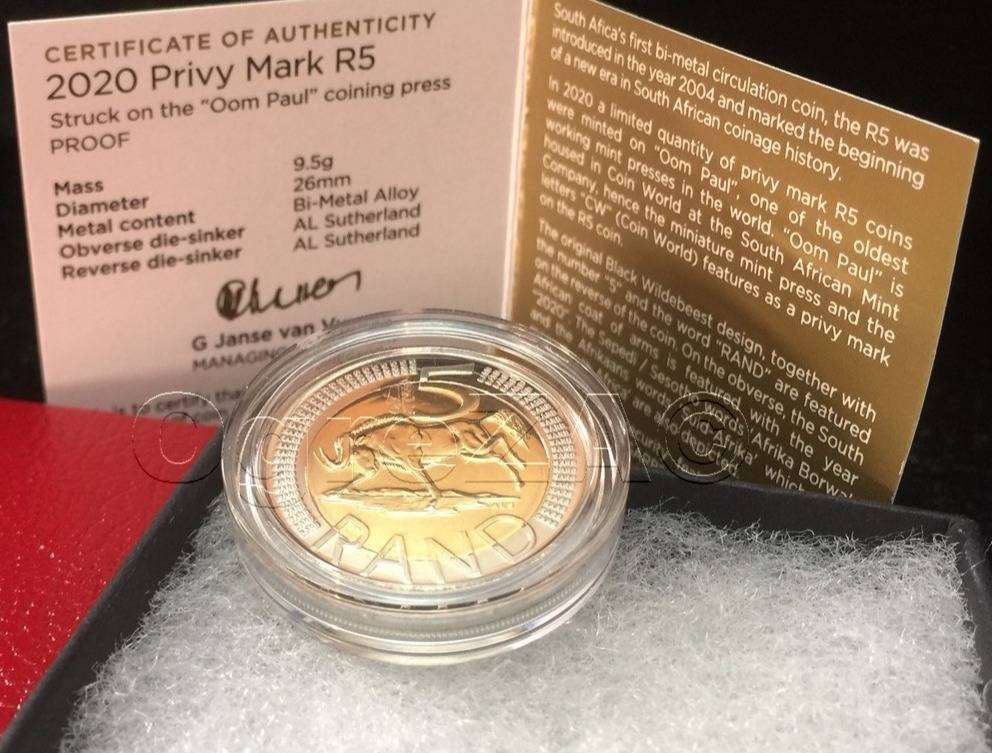 2020 R5 OOM PAUL COIN WORLD MINTMARK - LOW, LOW MINTAGE