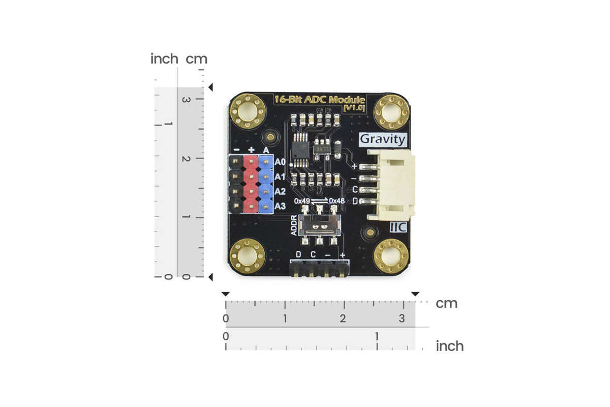 DFRobot (DFR0553) I2C ADS1115 16-Bit ADC Module, for Arduino and Raspberry Pi Board