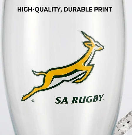 Springboks Beer Glass - 500ml Pilsner / Pint Glass