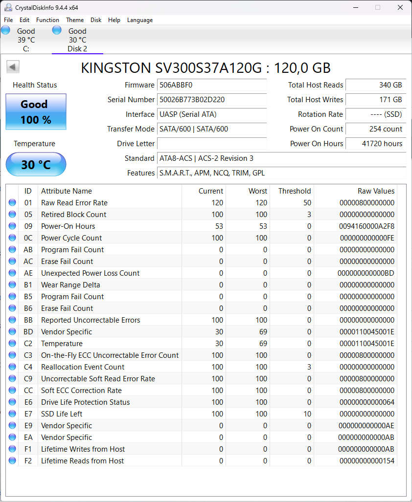 Laptop Speed booster SSD - Kingston 120GB SSD Solid State Drive SV300S37A SSDNow V300