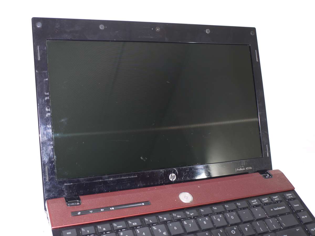 RED HP Laptop - Intel Core 2 Duo T6670 @ 2.20Ghz, 4GB RAM,  149GB STORAGE ProBook 4310s (NO CHARGER)