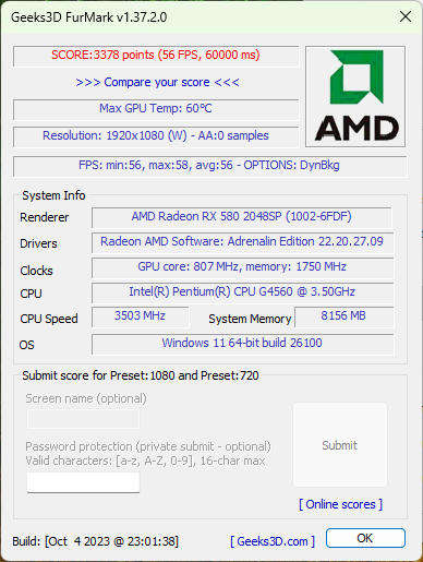 RX 580 8GB GPU - GDDR5, 256 bit, DirectX 12, OpenGL 4.6, OpenCL 2.1, AMD Graphics Card, 8 GB VRAM