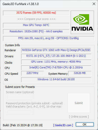 Dell G3 3779 -  i7 8750H 6Cores 12Threads, 16GB RAM, 512GB NVMe SSD, 1000GB HDD, NVIDIA GTX 1060 6GB