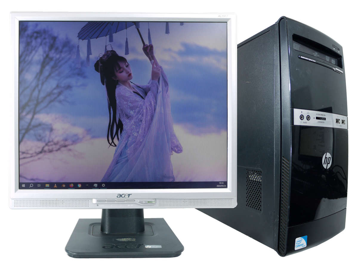 HP 500B Microtower Computer - Celeron, 4GB, 298GB Stotage, 19 inch Monitor, Keyboard, mouse