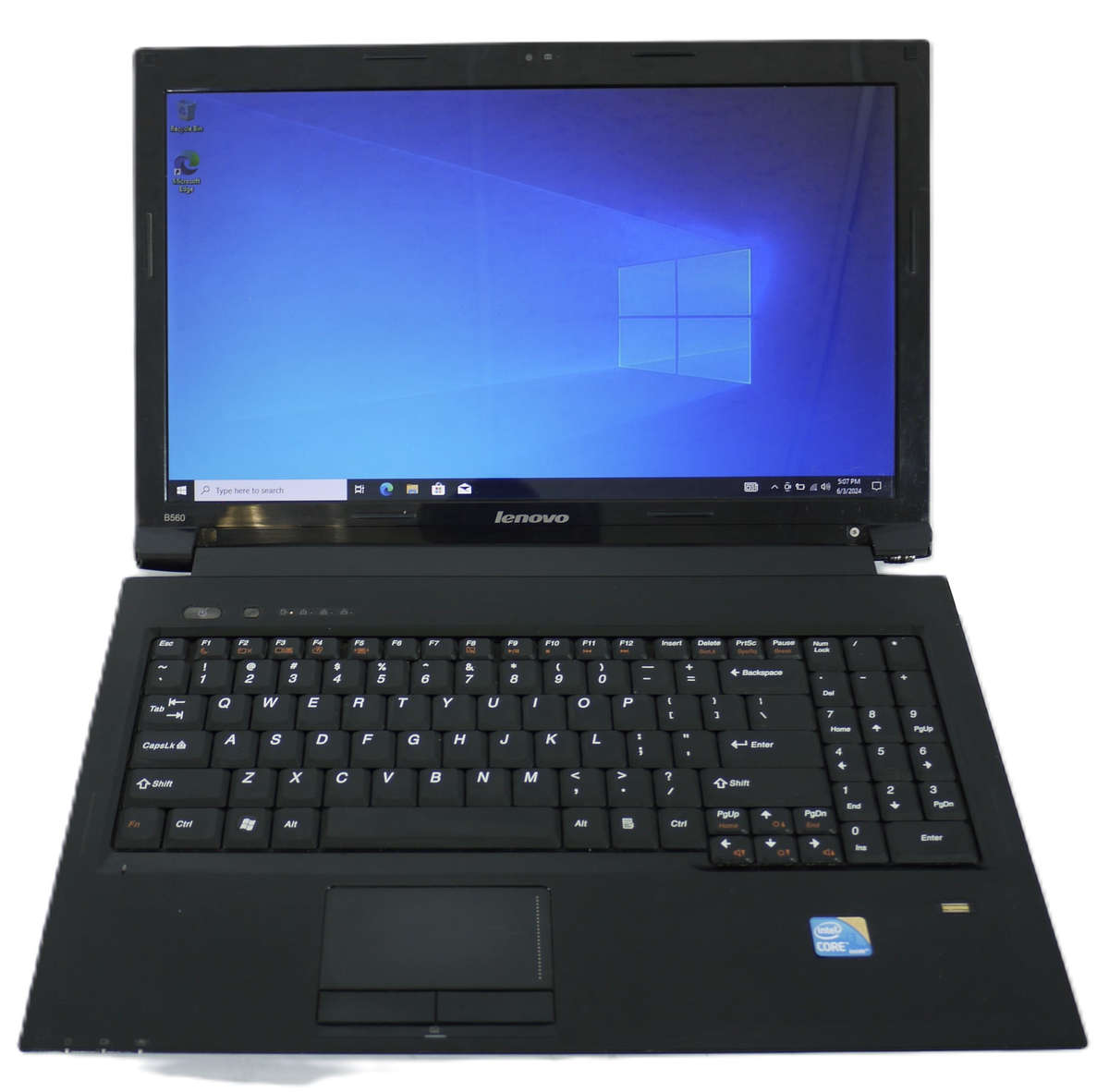 Lenovo B560 Laptop -Intel Core i3 M380 @ 2.53Ghz, 4GB RAM, 500GB HDD (NO BATTERY, NO CHARGER)