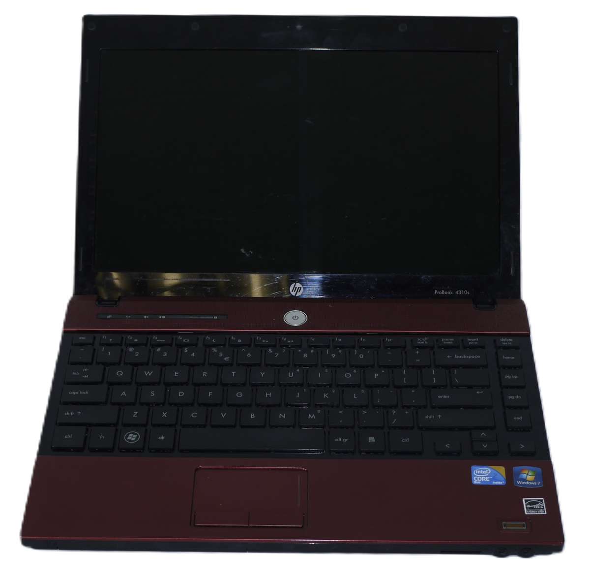 RED HP Laptop - Intel Core 2 Duo T6670 @ 2.20Ghz, 4GB RAM,  149GB STORAGE ProBook 4310s (NO CHARGER)