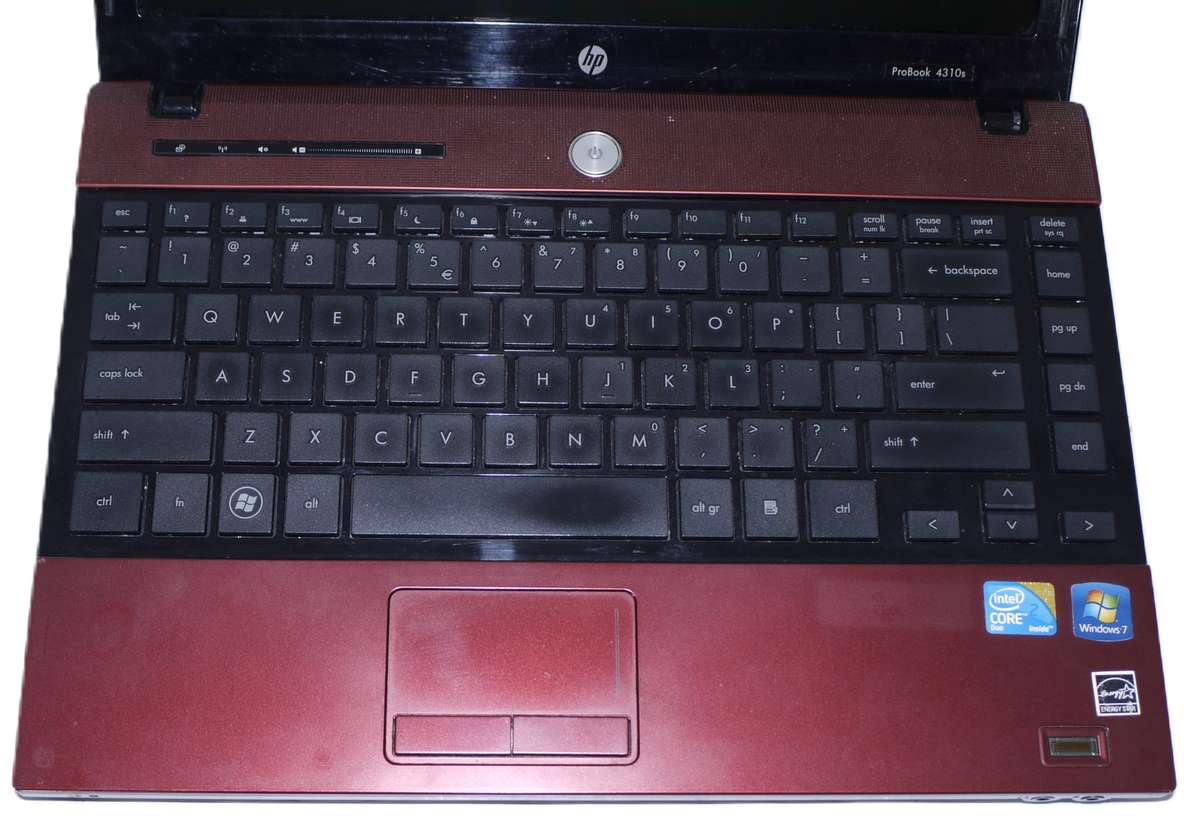 RED HP Laptop - Intel Core 2 Duo T6670 @ 2.20Ghz, 4GB RAM,  149GB STORAGE ProBook 4310s (NO CHARGER)