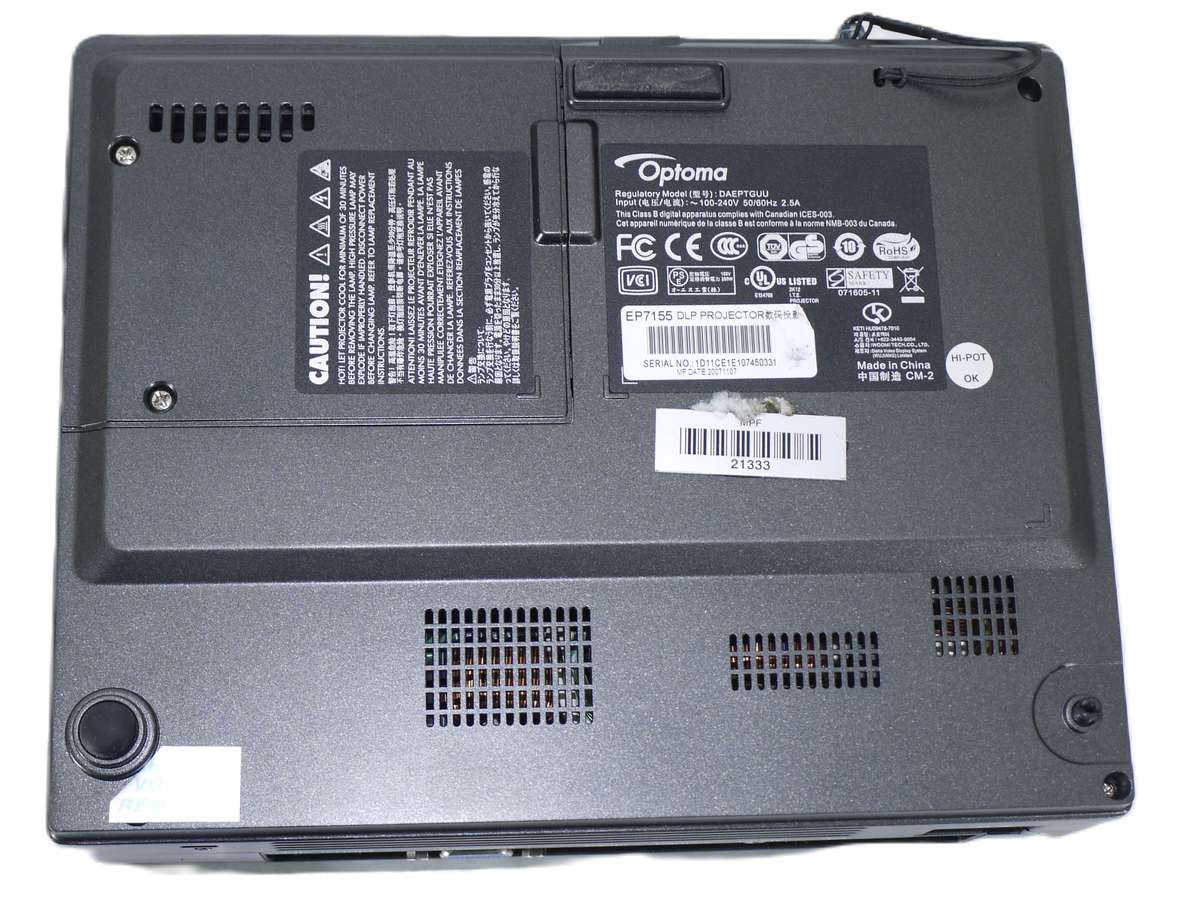 Optoma EP7155 DAEPTGUU Projector HDMI, VGA, Composite, 38 Lamp Hour