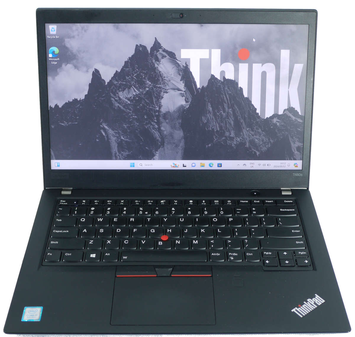 Lenovo ThinkPad T480s Business Class Laptop -  i7 8550U 8Threads up to @ 4.00GHz, 8GB RAM, 477GB SSD
