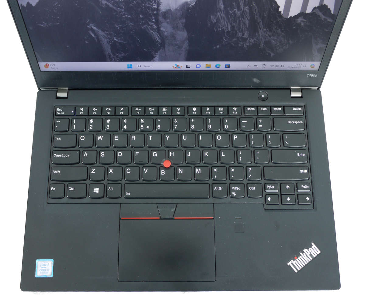 Lenovo ThinkPad T480s Business Class Laptop -  i7 8550U 8Threads up to @ 4.00GHz, 8GB RAM, 477GB SSD