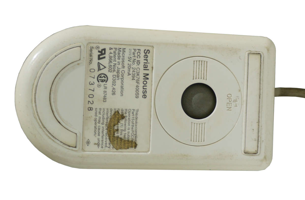 Vintage Microsoft Serial Mouse C3K76F400S9 Made In Japan