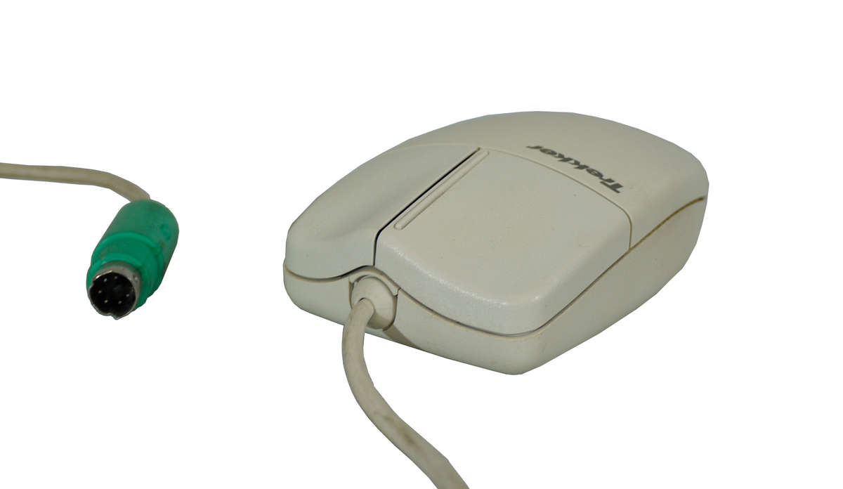 Vintage Mouse Microsoft Trekker Ball Mouse PS/2 PS2