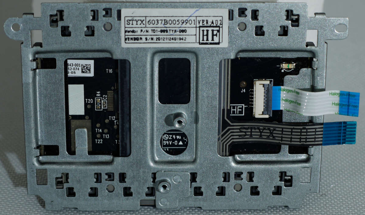 HP Elitebook 2560p 2570p Trackpad TouchPad Mouse Button Board with Cable Ref-6037B0059901