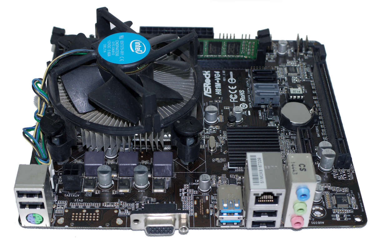4rd gen Intel i3, 4GB DDR3, AsRock H81M-VG4 R4.0, P4i45GV Motherboard, Fan