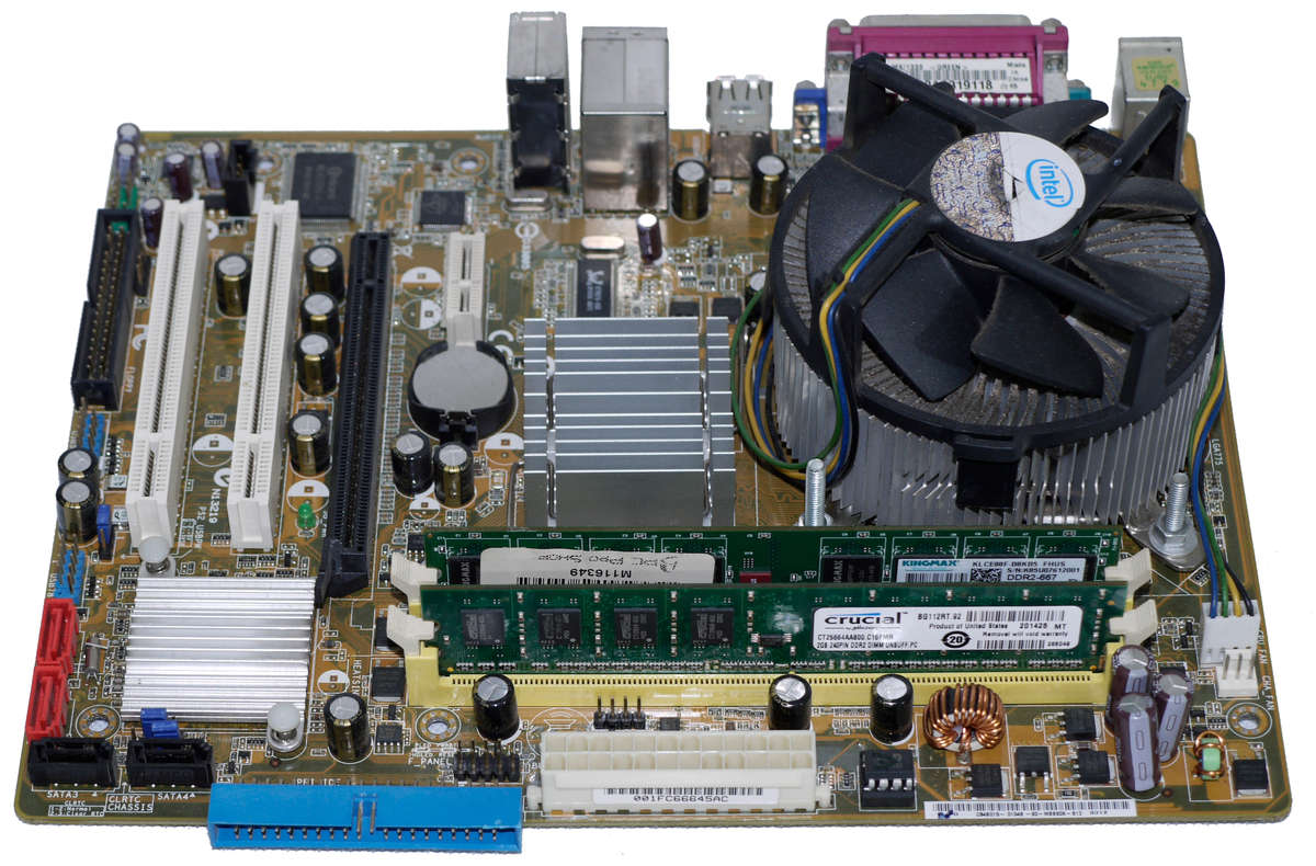 Motherboard, CPU and RAM Combo, Asus PSGC-MX/133 Core 2 Duo E6850 @ 3.00GHz  4GB DDR2 LGA 775