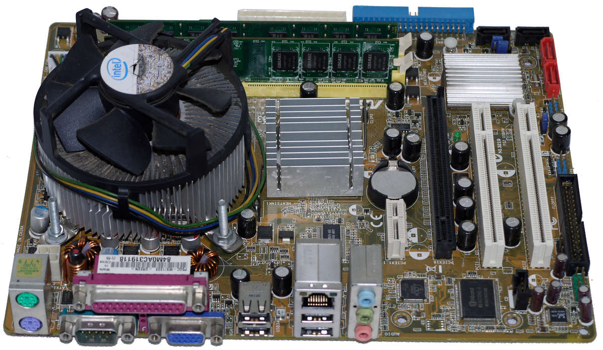 Motherboard, CPU and RAM Combo, Asus PSGC-MX/133 Core 2 Duo E6850 @ 3.00GHz  4GB DDR2 LGA 775