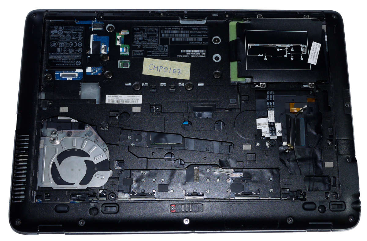 Hp EliteBook 840 G1 Frame set, Flex Cable, Mouse Pad, Keyboard, with screws - MISSING BOTTOM COVER