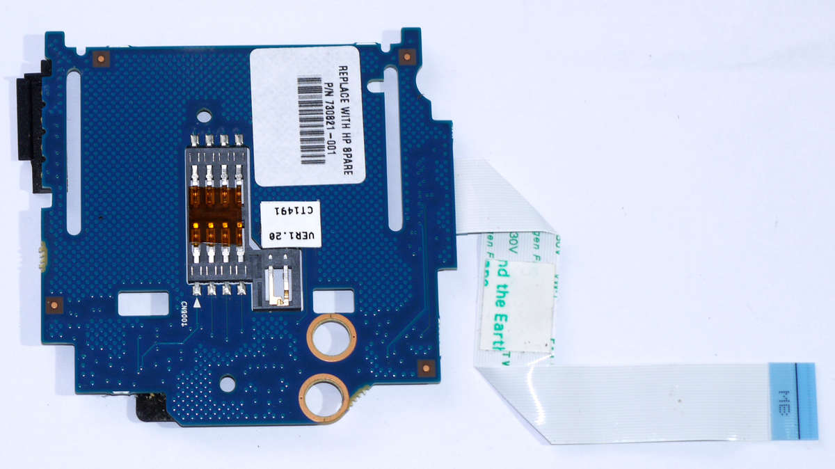 6050A2560401-SMARTCARD-A02 HP Elitebook 840 G1 laptop Smart Card Reader Board