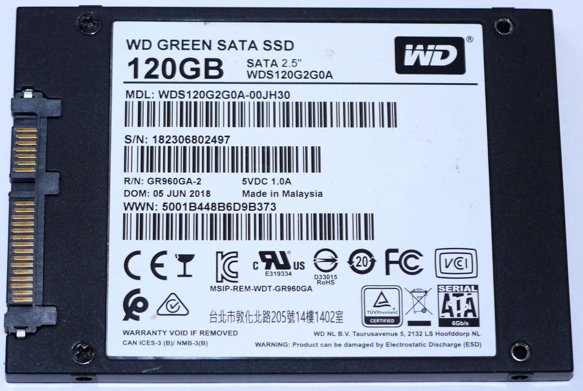 Laptop Speed booster SSD - 120GB SSD WD Green Western Digital