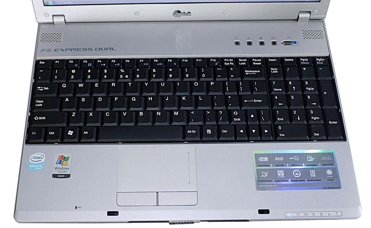 LG laptop - Intel Celeron M 440 @ 1.86GHz 1core, 1.4GB DDR2, 73GB HDD [LINUX OPERATING SYSTEM]