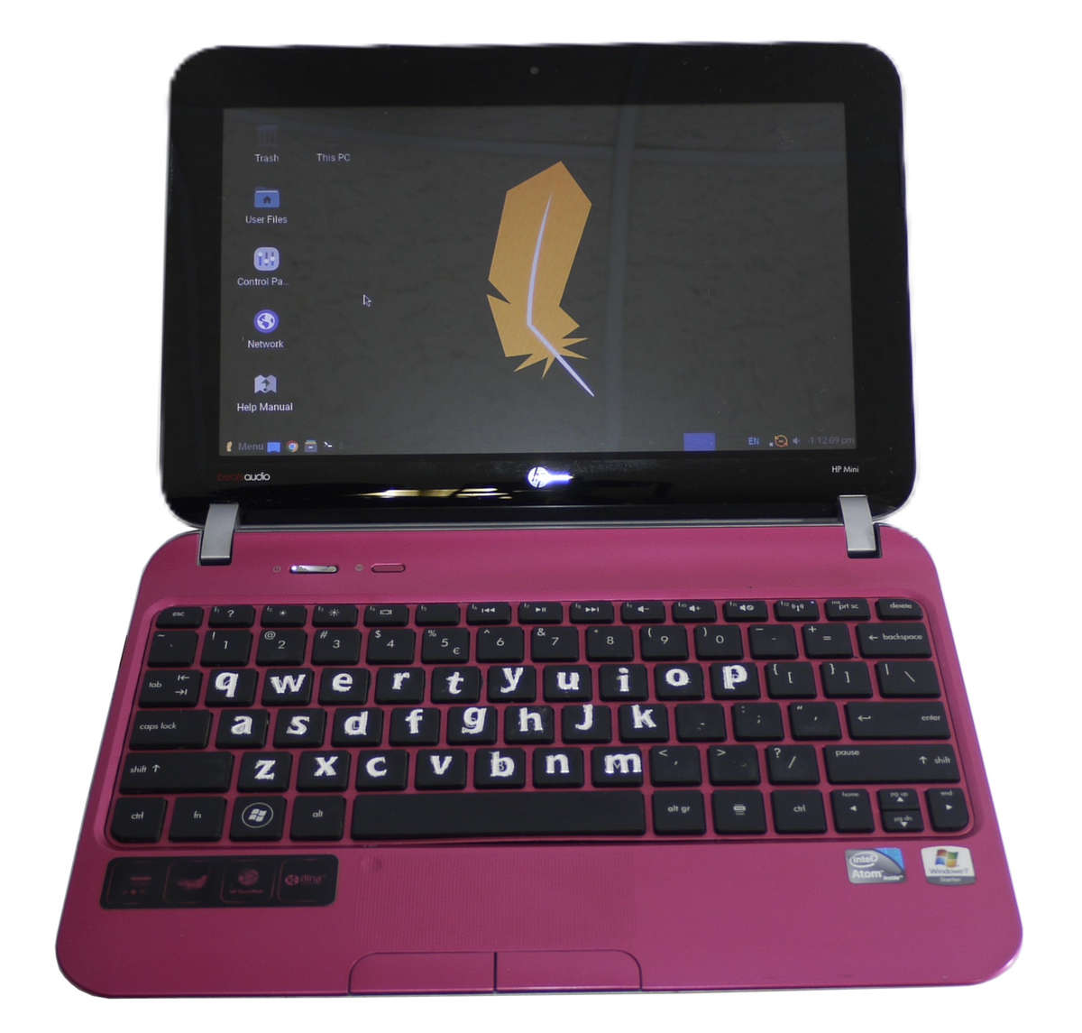 HP Mini 210-3000 Laptop - Intel Atom N570 @ 1.66GHz, 2GB DDR3, 298GB HDD (NO BATTERY AND NO CHARGER)