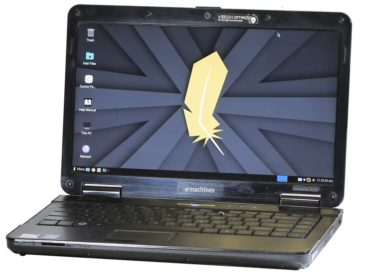 ACER Emachines D525 - Intel Celeron 900 @ 2.20GHz, 2 GB, 232GB, Linux lite 7.2 (MISSING F10 KEYCAP)