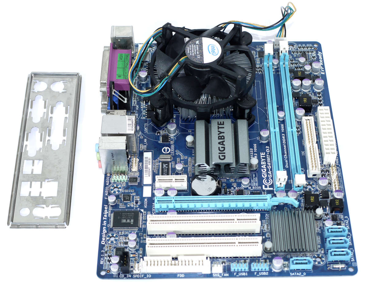 CPU, Motherboard Combo - Gigabyte GA-G41MT-D3, Intel Dual-Core e5400 @ 2.70 GHz