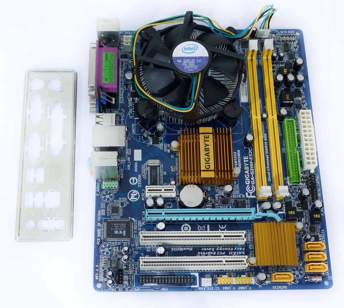 CPU, Motherboard Combo - Gigabyte GA-G31M-ES2C, Pentium(R) Dual-Core E5200 @ 2.50GHz