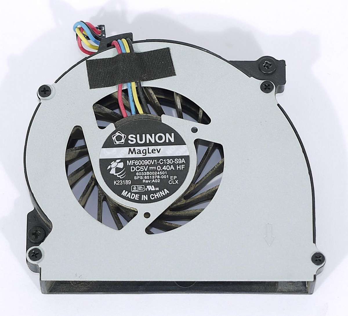 CPU Fan for HP EliteBook 2560 2570 2560p 2570p MF60090V1-C130-S9A 651378-001 DFS451205MB0T