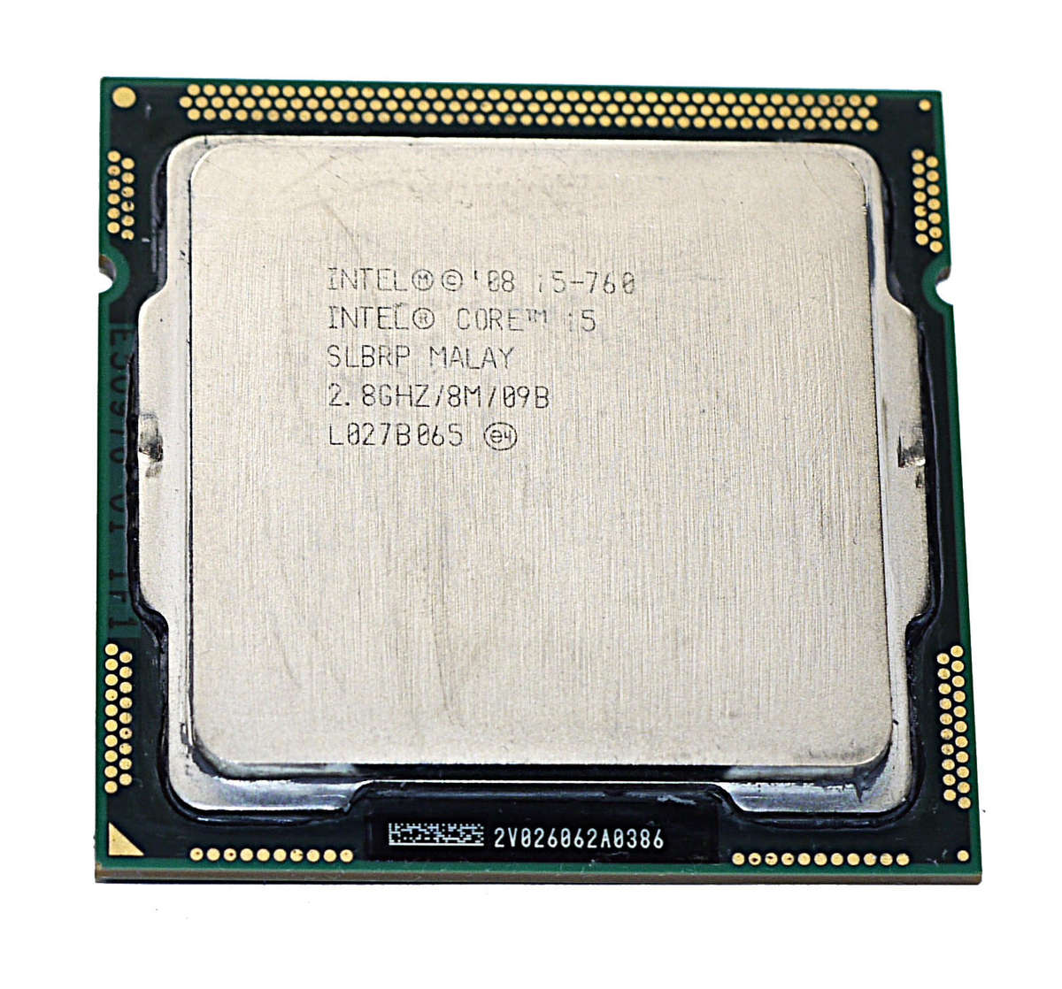 Intel Core i5 760 up to 3.33GHz, 4Cores 4Threads, 8M Cache, Processor 1st gen CPU 1156 Lynnfield