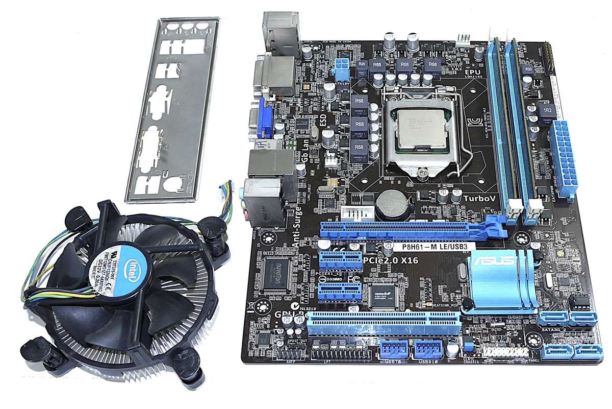 2nd Gen CPU, Motherboard, Ram Combo - Intel i3-2100 @ 3.10GHz, 4GB DDR3, ASUS P8H61 - M LE/USB3