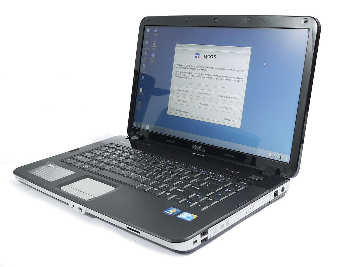 Dell Vostro 1015 Laptop - Intel Core 2 Duo T6570 @ 2.10GHz, 2GB RAM,  298GB HDD [LINUX Q4OS]