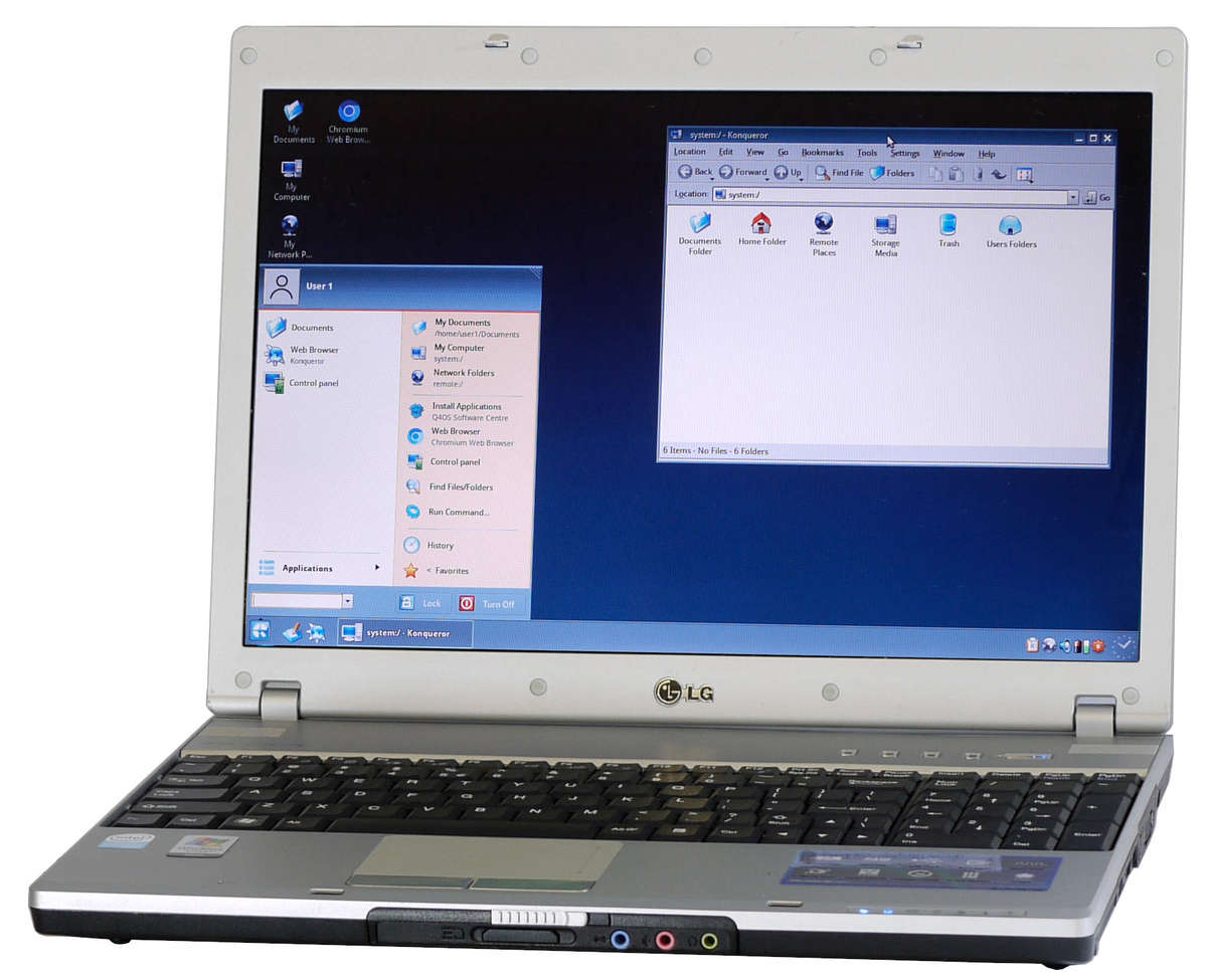 LG laptop - Intel Celeron M 440 @ 1.86GHz 1core, 1.4GB DDR2, 73GB HDD [LINUX OPERATING SYSTEM]