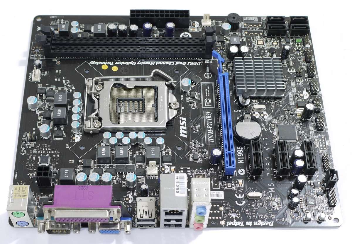 MSI H61M-P21 (B3) - 3rd and 2nd gen Intel CPU, Supports 1600MHz RAM - Motherboard Main board