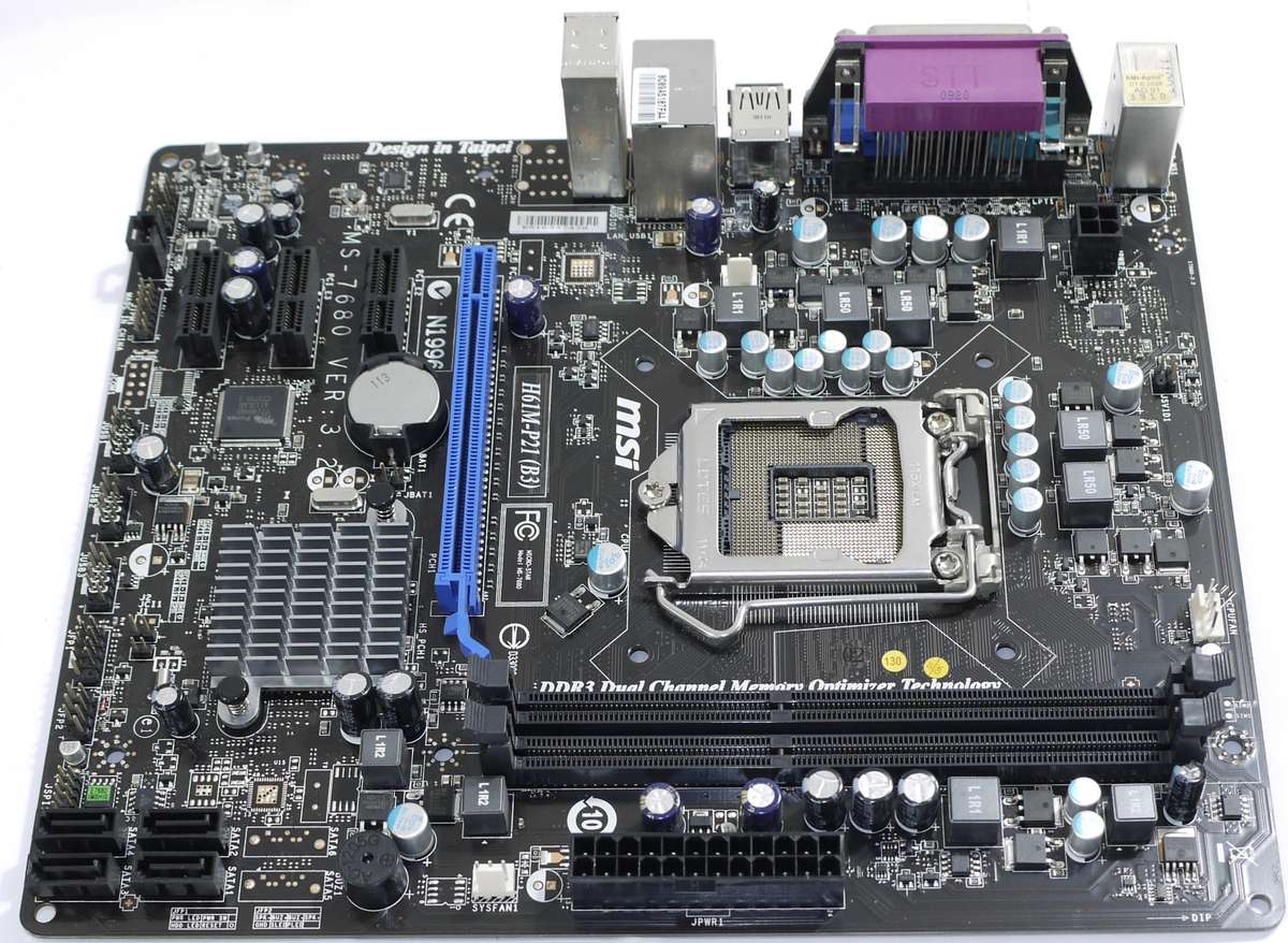 MSI H61M-P21 (B3) - 3rd and 2nd gen Intel CPU, Supports 1600MHz RAM - Motherboard Main board
