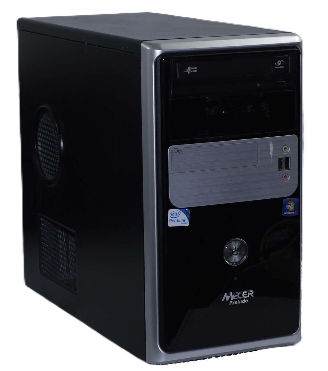 Desktop Mecer PC - Pentium Dual-Core E5300 @ 2.6GHz,  4GB DDR2,  250GB HDD - Desktop Computer Case
