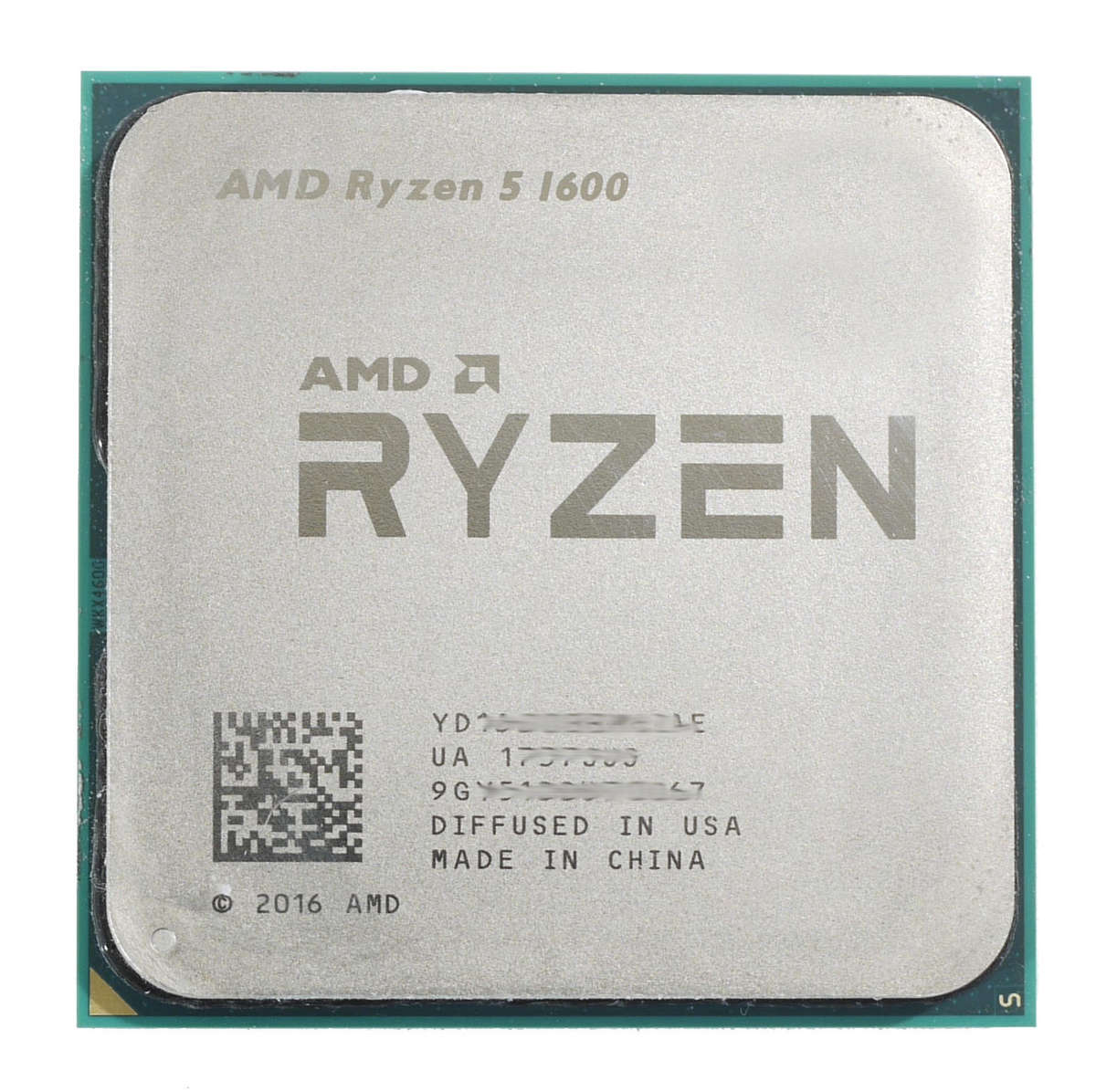 AMD Ryzen 5 1600 up to 3.6GHz, 6 Cores 12 Threads, 16MB Cache CPU Processor AM4 65W TDP