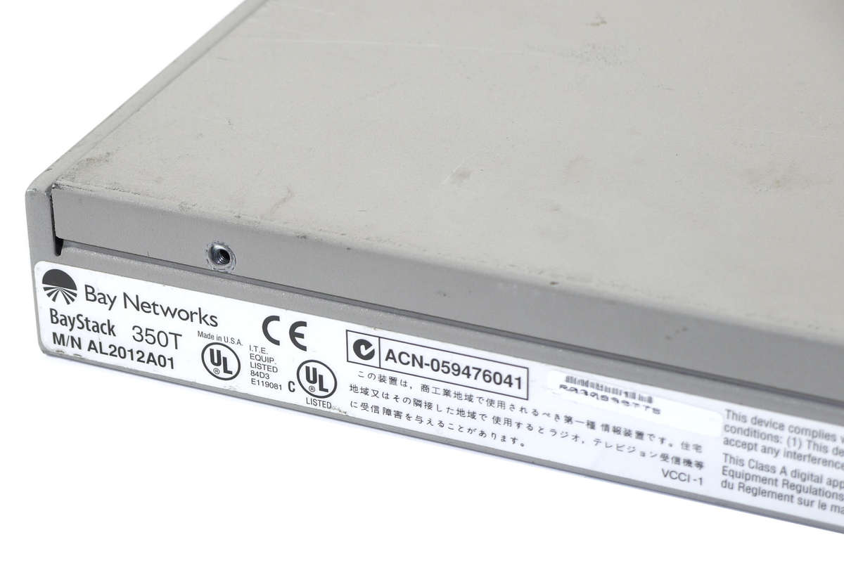 Nortel Networks Baystack 350T 16-Port 10/100 Auto Sense Module Switch