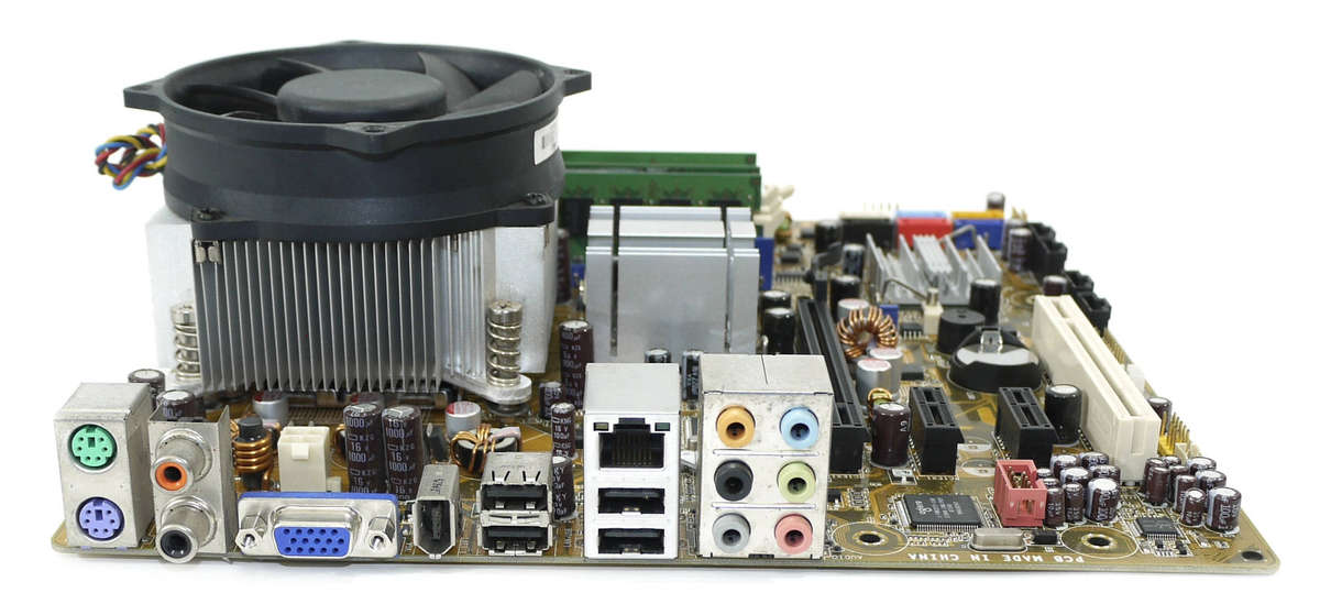 CPU, Motherboard Combo - Motherboard: IPIBL-LA Rev 1.04   CPU: Intel Core 2 Quad Q6600, Socket 775