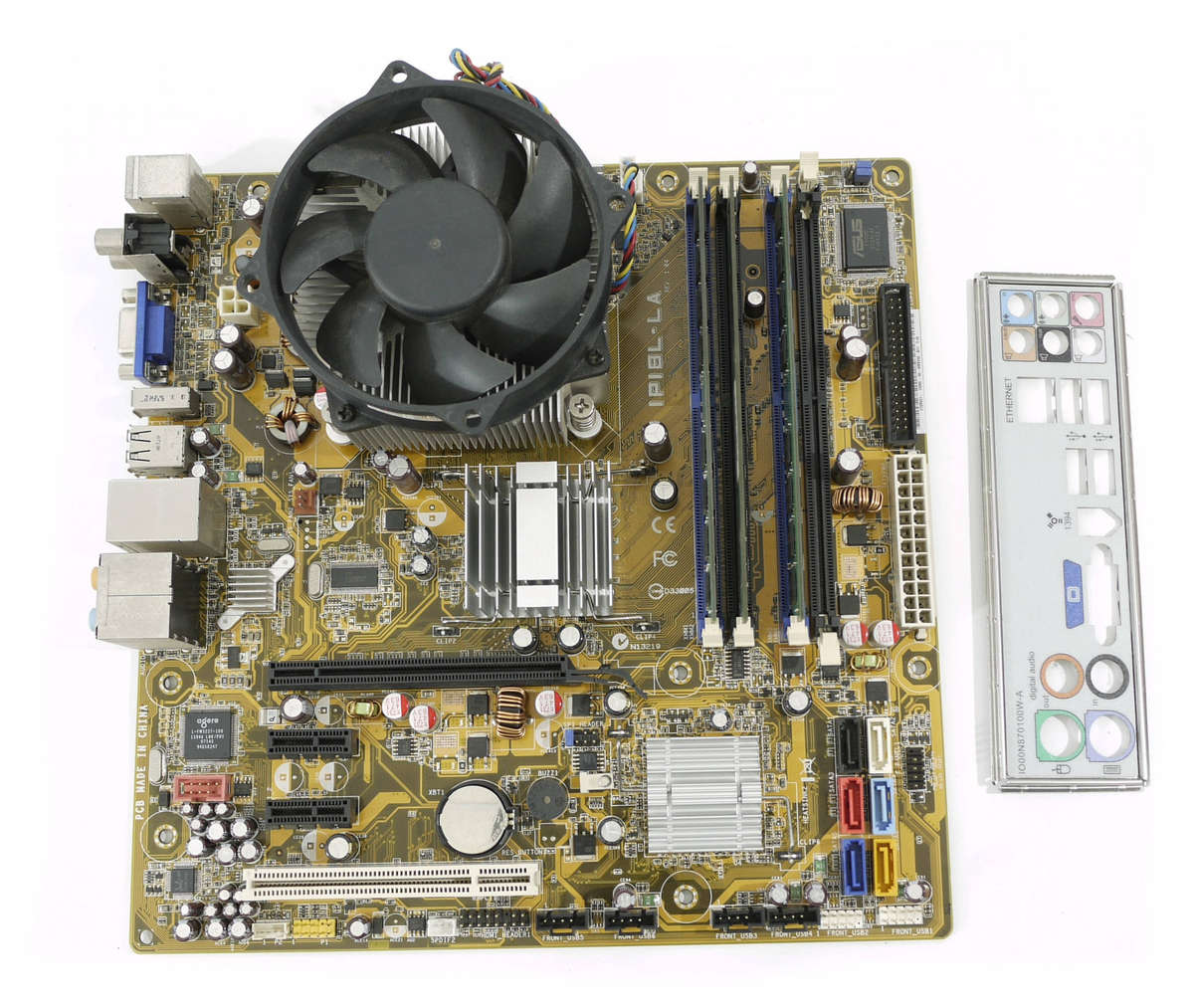 CPU, Motherboard Combo - Motherboard: IPIBL-LA Rev 1.04   CPU: Intel Core 2 Quad Q6600, Socket 775