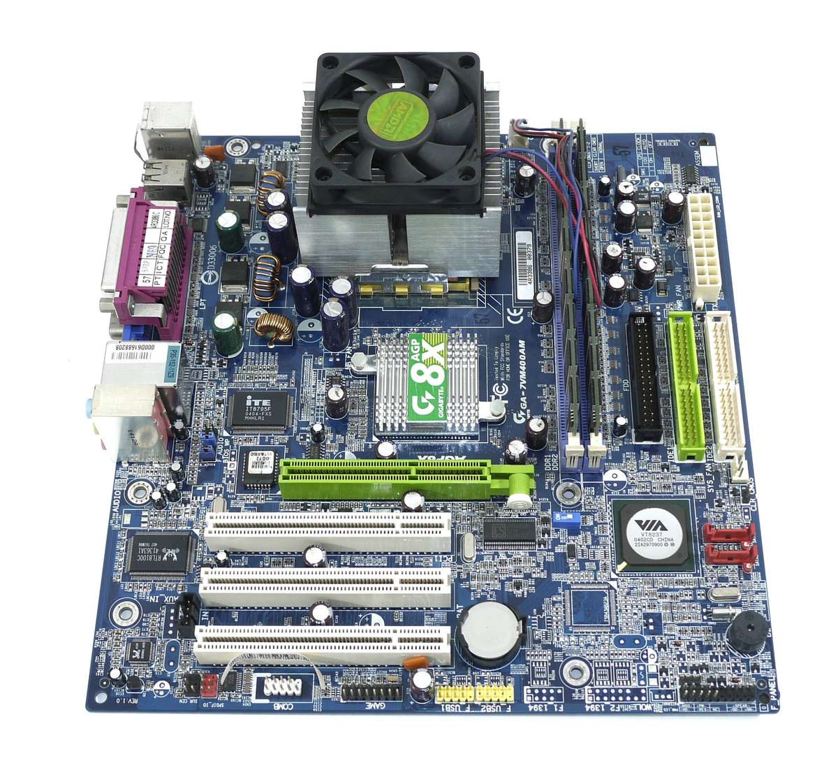 Vintage Motherboard, CPU and RAM - Motherboard: GA-7VM400AM   CPU: AMD Athlon XP 2600+ RAM: 1GB DDR1